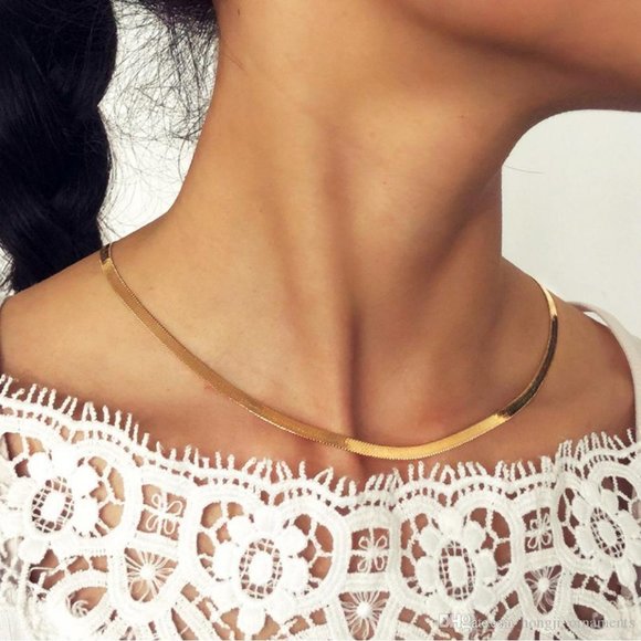 Herringbone Statement Necklace - Picture 1 of 6